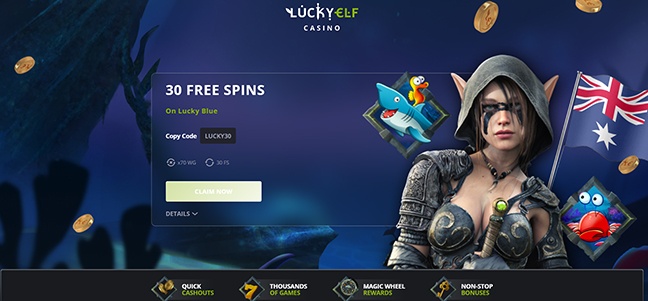 LuckyElf Casino - No Deposit Free Spins