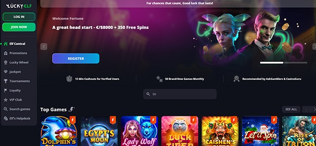 LuckyElf Casino – No Deposit Bonus