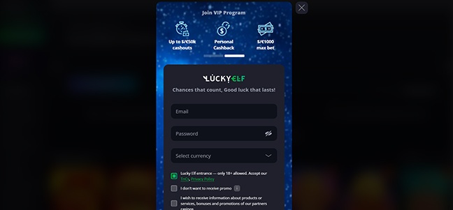 LuckyElf Casino - No Deposit Bonus