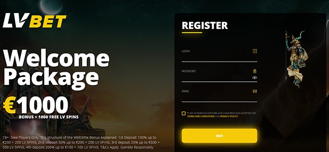 LV Bet Casino –No Deposit Free Spins
