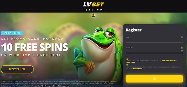 LVBet Casino - Deposit Match With Free Spins