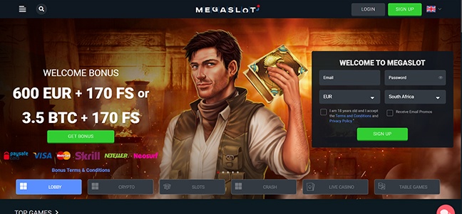 Megaslot Casino – No Deposit Bonus Cash