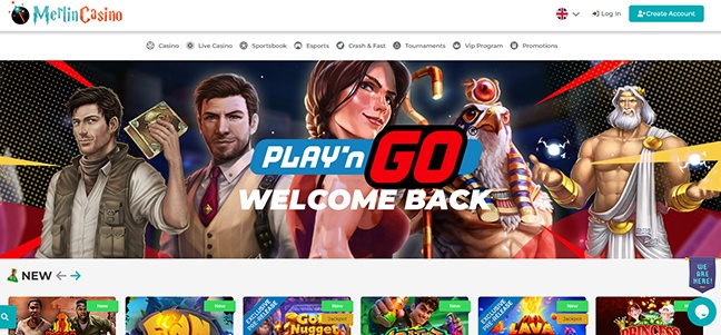 Merlin Casino – No Deposit Bonus