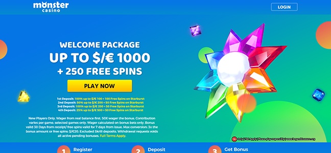 Monster Casino - Deposit Match Bonus