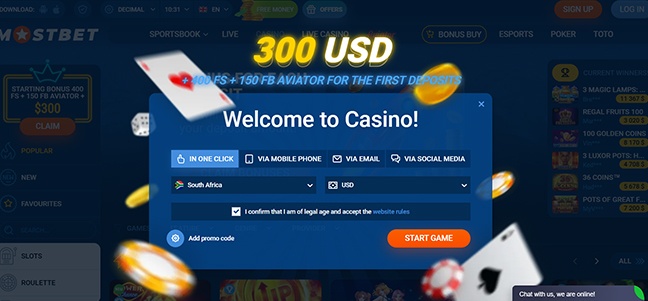 MostBet Casino – No Deposit Bonus