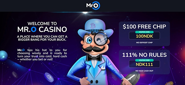 Mr. O Casino - Deposit Match Bonus