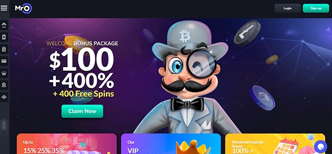 Mr. O Casino - No Deposit Bonus Spins