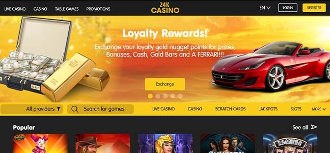24k Casino – No Deposit Bonus Offer
