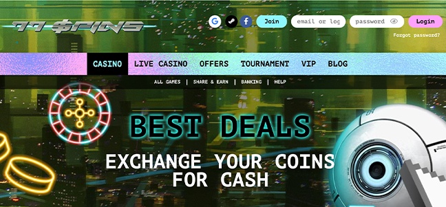 77Spin Casino – No Deposit Bonus Offer