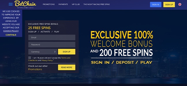Betchain Casino – No Deposit Bonus Offer