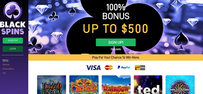 Black Spins Casino – No Deposit Bonus Offer