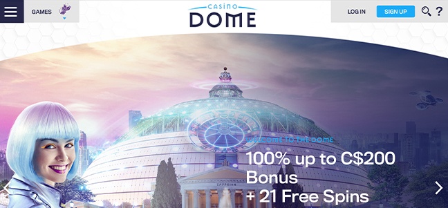 Casino Dome – No Deposit Bonus Offer