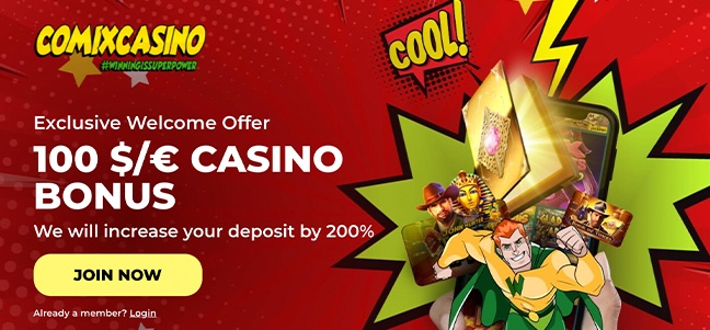 Comix Casino – No Deposit Bonus Offer