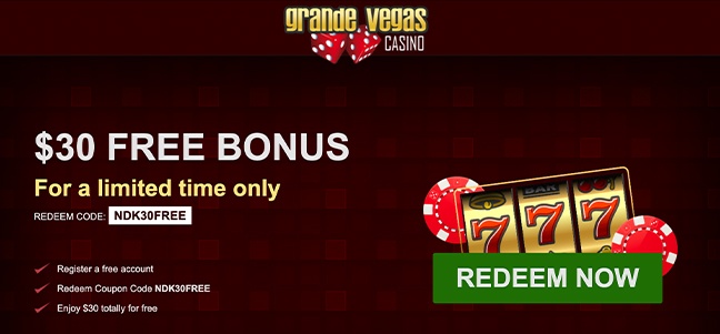 Grande Vegas Casino – No Deposit Bonus Offer