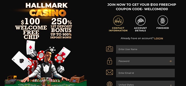 Hallmark Casino – Deposit Match Bonus