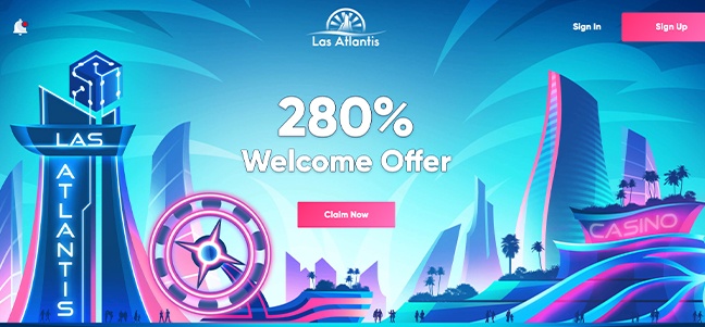Las Atlantis Casino - Claim 40 free spins 