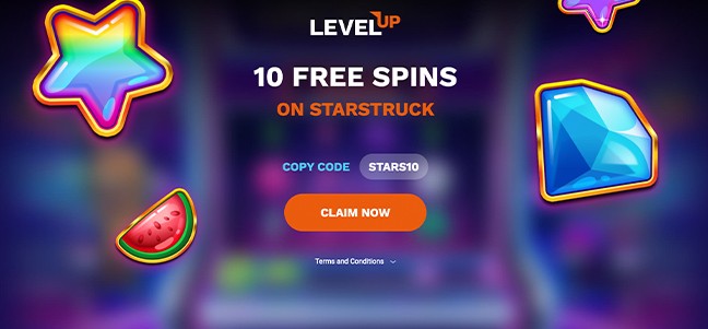 LevelUp Casino – No Deposit Bonus Offer