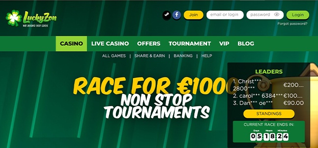 LuckyZon Casino – No Deposit Bonus Offer