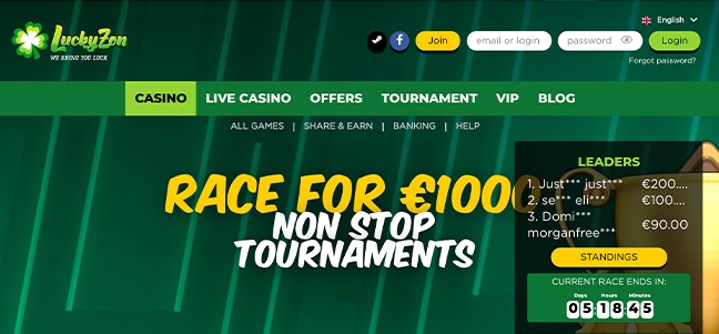 LuckyZon Casino – No Deposit Bonus Offer