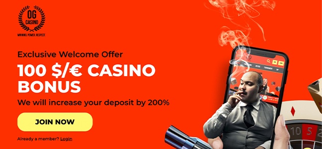 OG Casino – No Deposit Bonus Offer