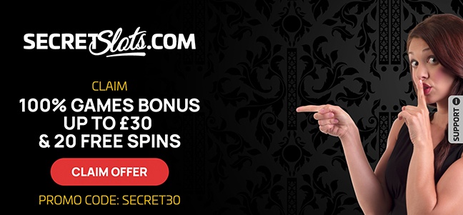 Secret Slots Casino – Deposit Match Bonus Offer