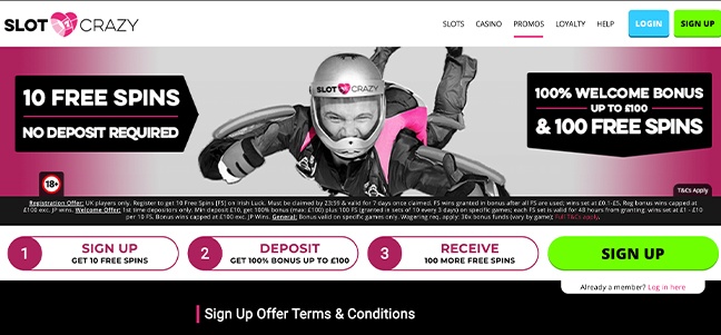 Slot Crazy Casino – No Deposit Bonus Offer