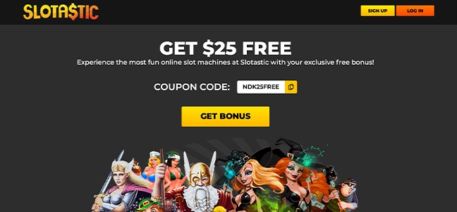 Slotastic Casino – No Deposit Bonus Offer