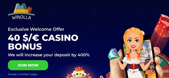 Winolla Casino – No Deposit Bonus Offer