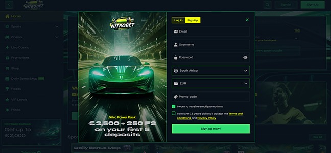 Nitrobet Casino – No Deposit Bonus