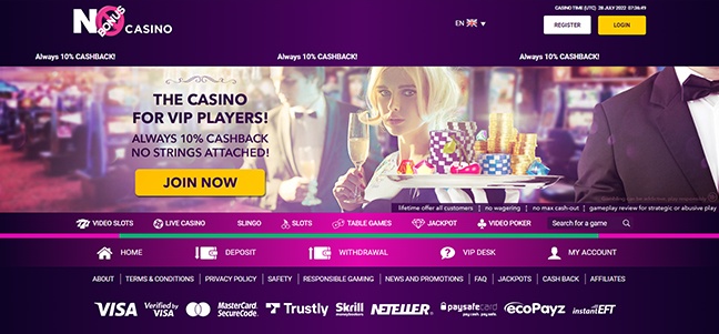 No Bonus Casino - Cashback Bonus