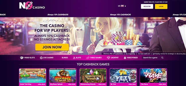 No Bonus Casino – Cash Back Bonus