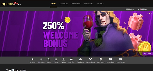 Nordis Casino - No Deposit Bonus Credits