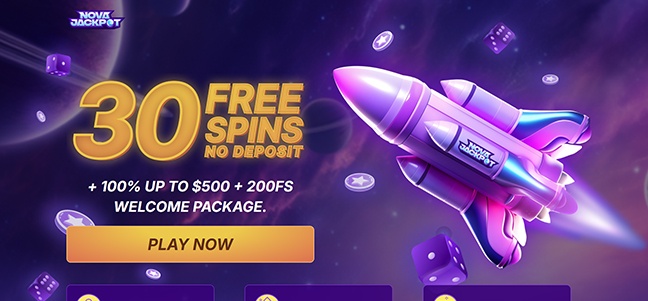 NovaJackpot Casino – Match Deposit Bonus