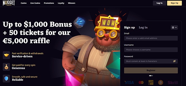 NuggetSlots Casino - No Deposit Bonus