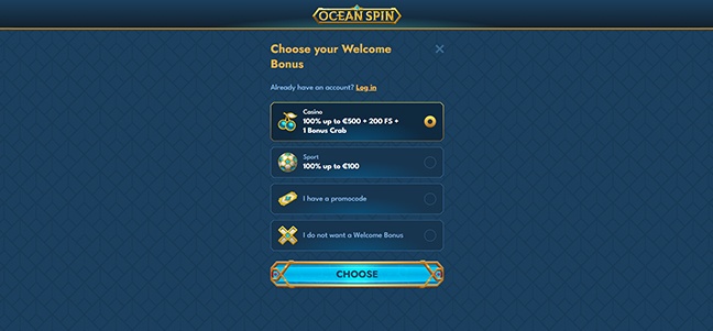 OceanSpin Casino – No Deposit Bonus