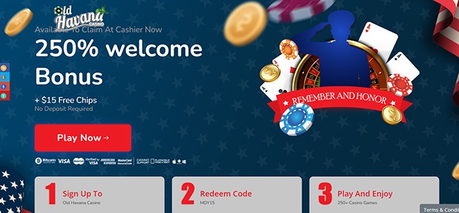 Old Havana Casino – No Deposit Bonus