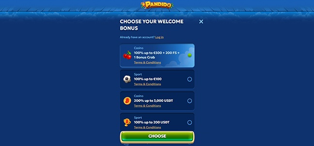 Pandido Casino – No Deposit Bonus