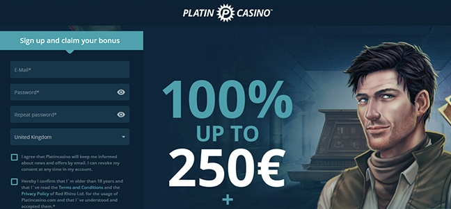 Platin Casino – Deposit Match Bonus