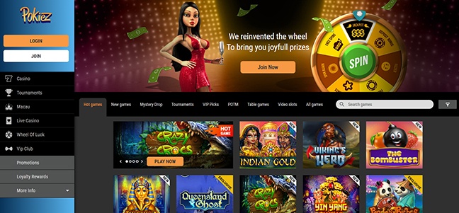Pokiez Casino - No Deposit Bonus Spins