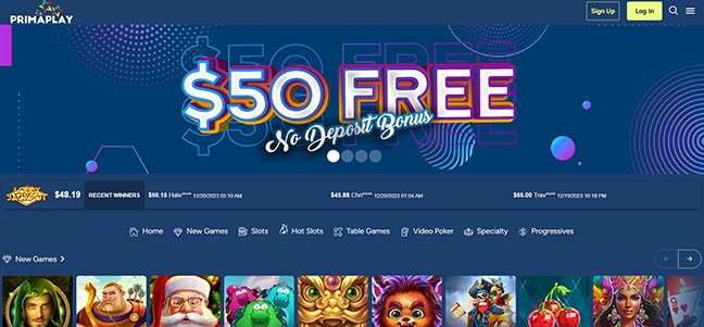Prima Play Casino - No Deposit Bonus Spins