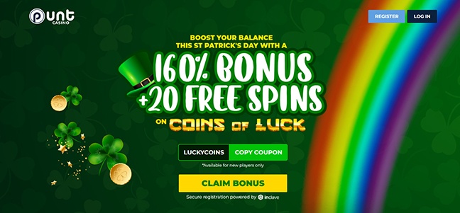 Punt Casino - No Deposit Bonus Cash