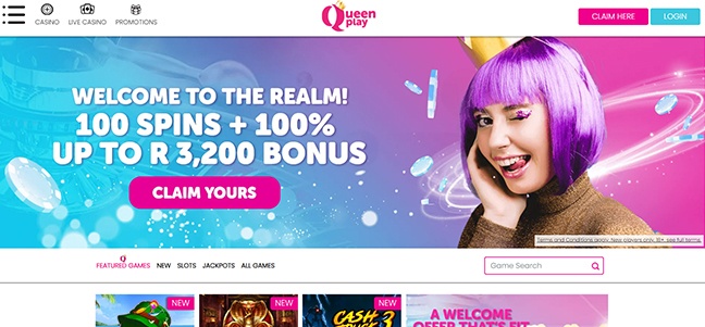 QueenPlay Casino - Deposit Match Bonus