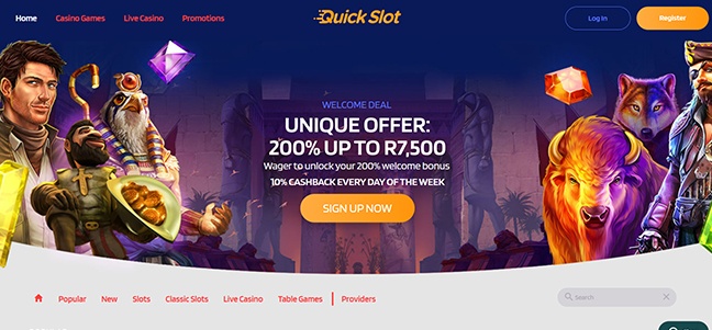 Quickslot Casino - Deposit Match Bonus