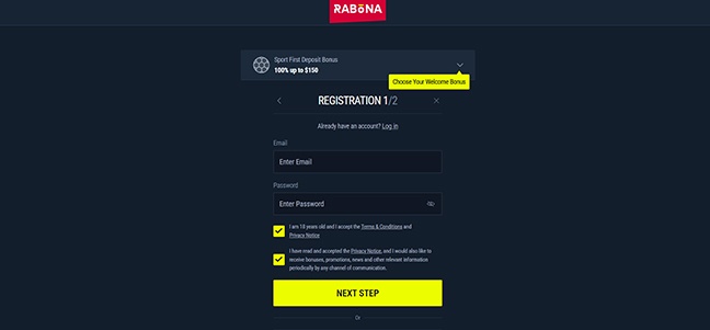 Rabona Casino – No Deposit Bonus
