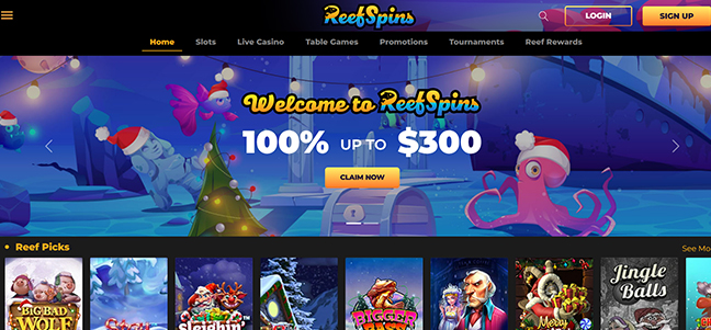 Reef Spins Casino – Match Deposit Bonus