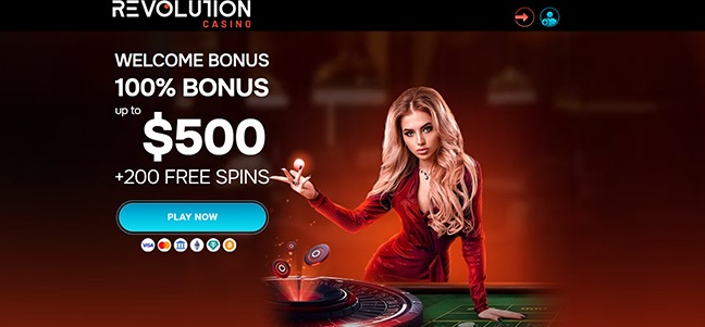Revolution Casino – Match Deposit Bonus