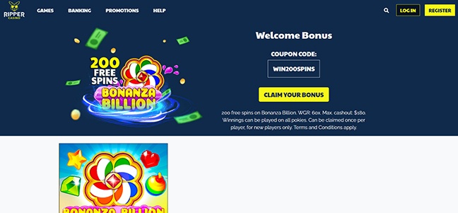 Ripper Casino - No Deposit Bonus Spins