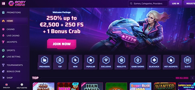 Roby Casino – Match Deposit Bonus