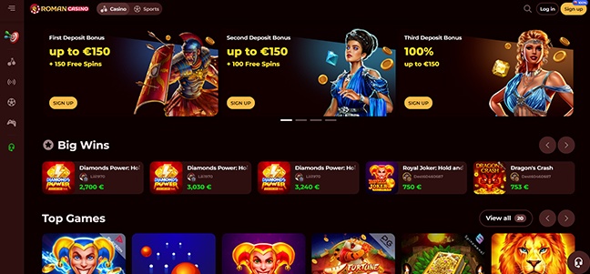 Roman Casino – Match Bonus