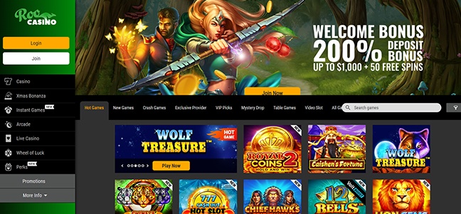 Roo Casino - Match Deposit Bonus